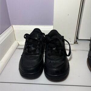 Kids All-Black Casual Sneakers
